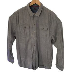Woolrich Shirt Mens XXL Flannel Long Sleeve Casual Cotton Gray Outdoors Workwear